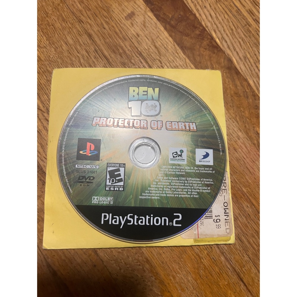 Ben‎ 10 Protector of Earth Sony PlayStation 2 PS2 Game Disc Only SLUS 21661